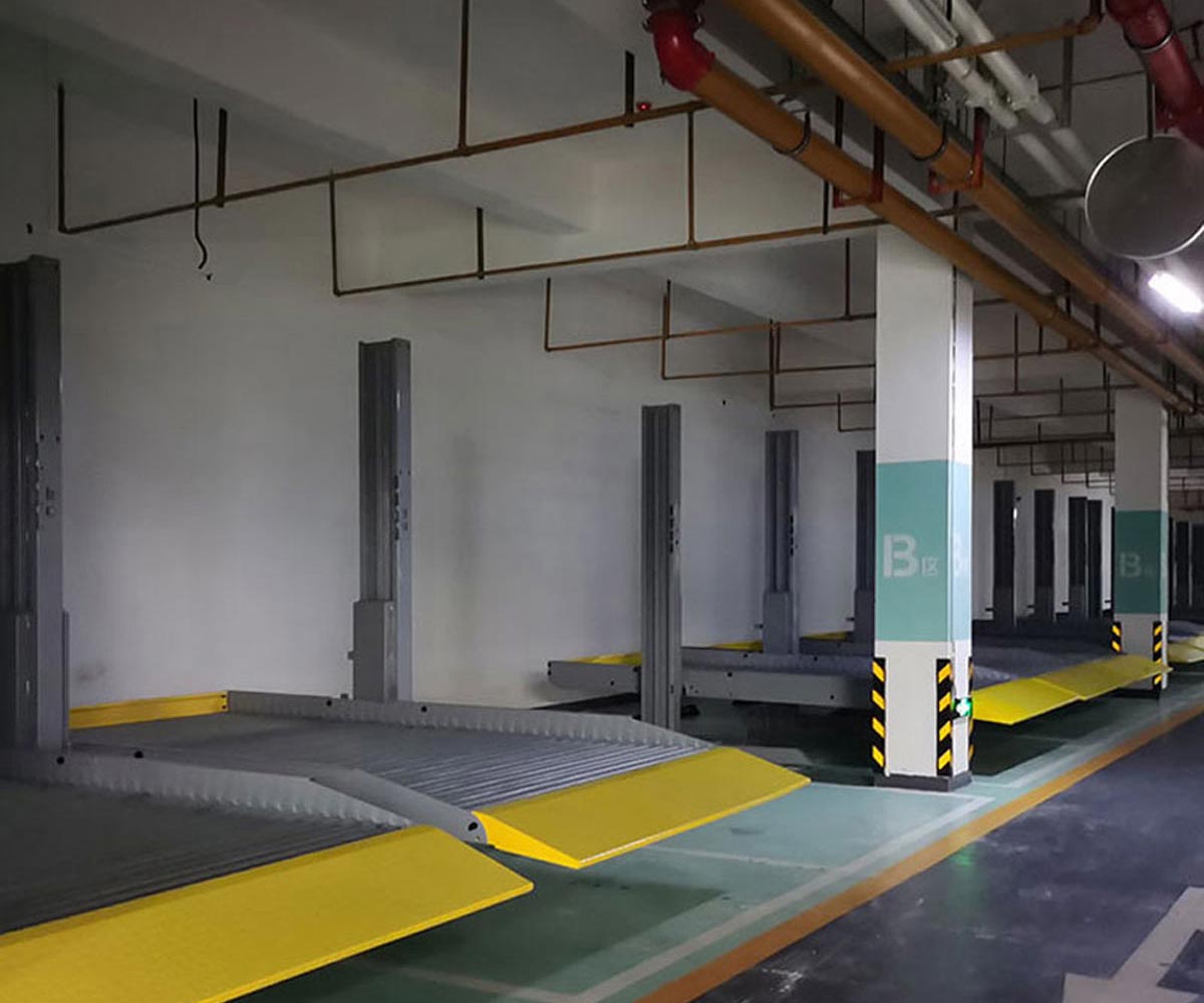 寶興簡易升降立體車庫液壓部分安裝步驟